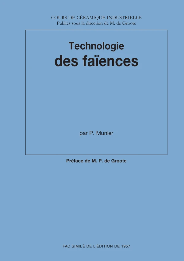 Technologie des faïences